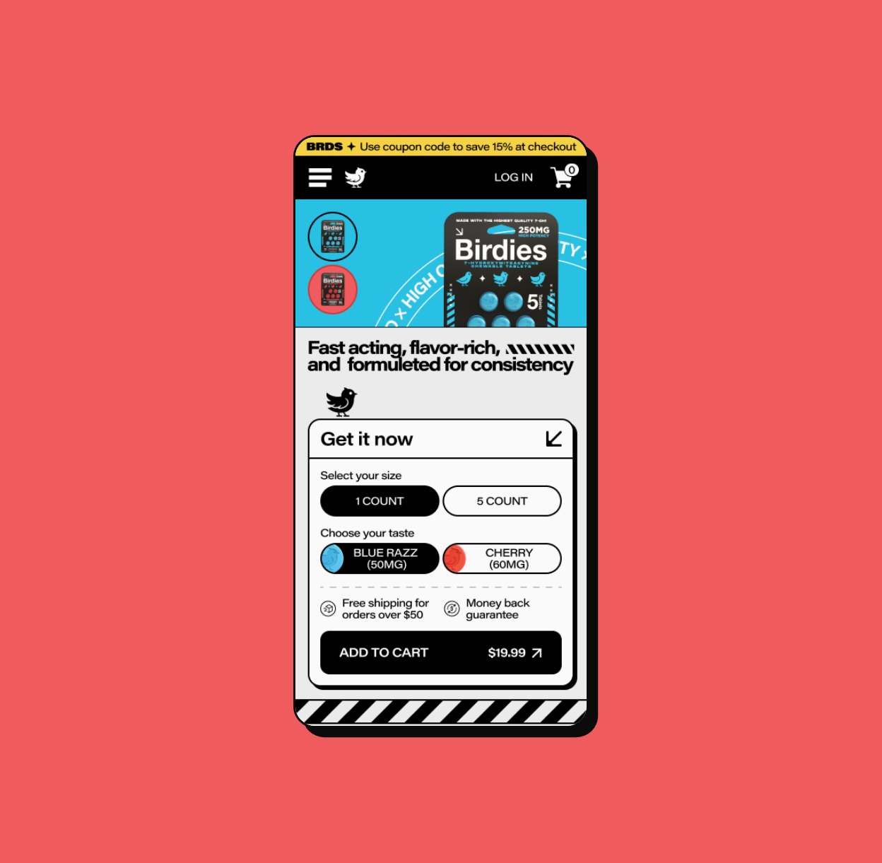 The first screen on a phone