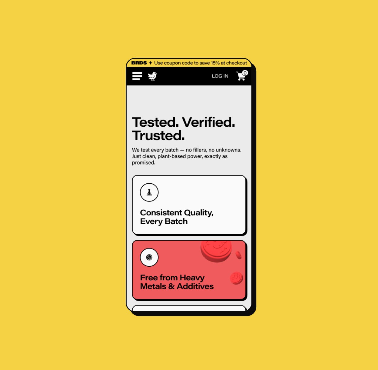 Lab results on a phone
