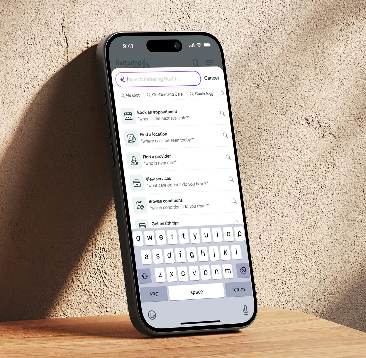 Guided search on a phone