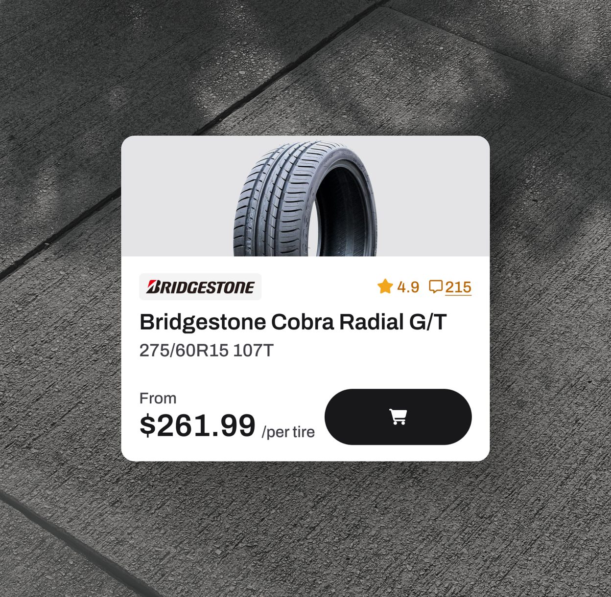 A compact product card